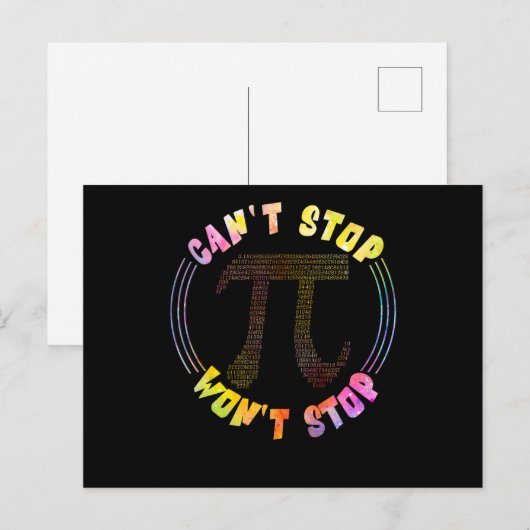 3.14 Pi Funny Math Postkarte (Vorne/Hinten)