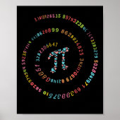 3.14 Pi Number Math Lover Poster (Vorne)