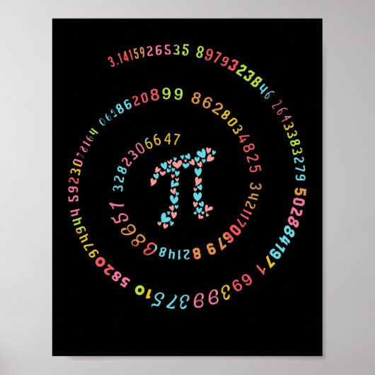 3.14 Pi Number Math Lover Poster (Vorne)