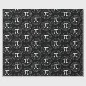3.14 Pi Number Spiral Black Pi Day Geschenkpapier (Flach)