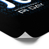 3.14 Pi-Nummer Symbol Mathematik Wissenschaft Poster (Ecke)