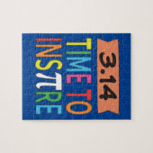 3.14 Pi Pun Funny Math Joke Inspirieren Puzzle (Horizontal)