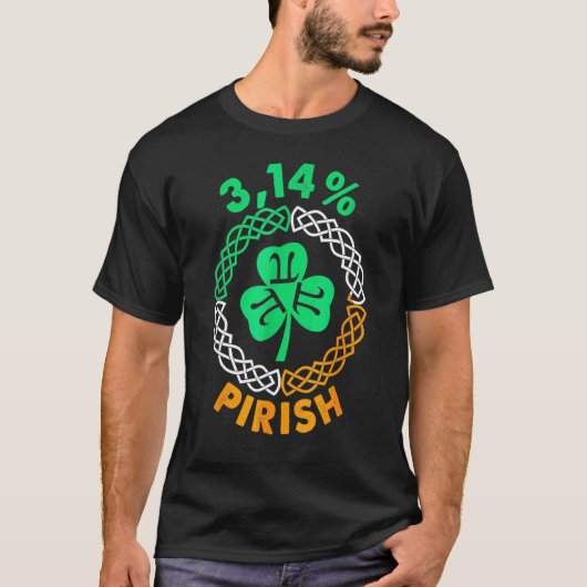 3.14 Pirish Funny St Patricks Day Math Pi Day T-Shirt (Vorderseite)