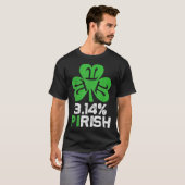 3 14 PIrish Liebe Math St Patricks Math Geek Pi Da T-Shirt (Vorne ganz)