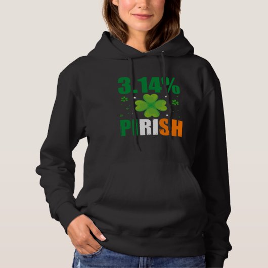 3 14 Pirish St Patrick s Math Geek Irish Math Tea Hoodie (Vorderseite)
