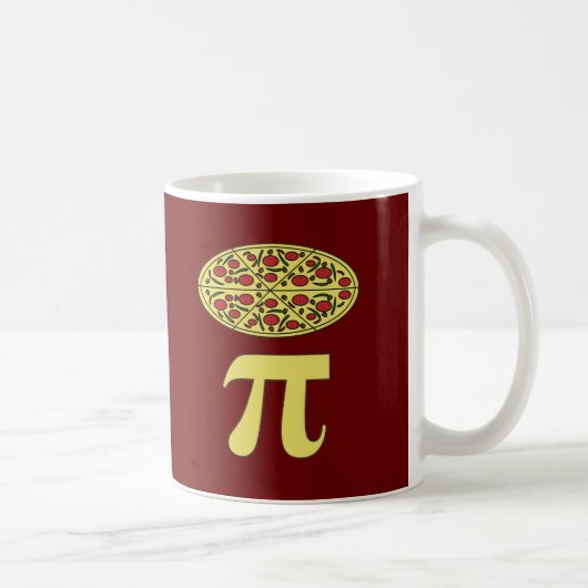3.14 Pizza Pie Pi Pun Funny Math Joke Kaffeetasse (Rechts)