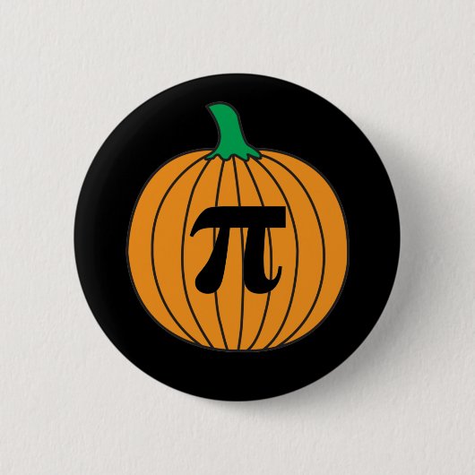 3.14 Pumpkin Pi Pun Funny Math Joke Button (Vorderseite)