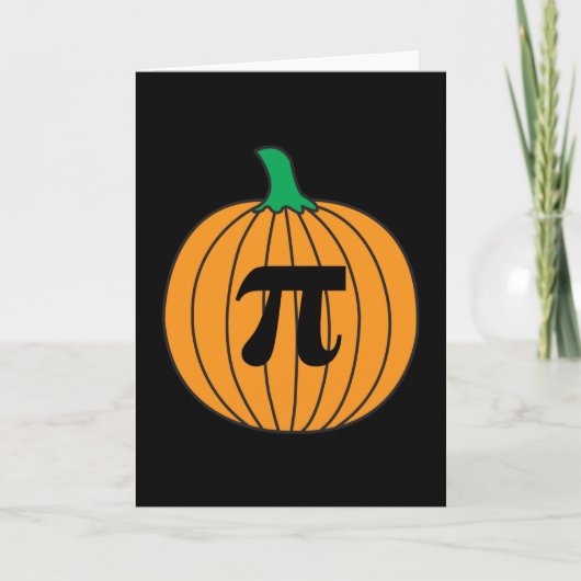 3.14 Pumpkin Pi Pun Funny Math Joke Karte (Vorderseite)