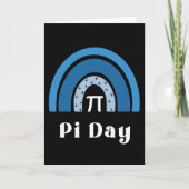 3.14 Rainbow Happy Pi Day Karte (Vorderseite)