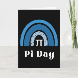 3.14 Rainbow Happy Pi Day Karte