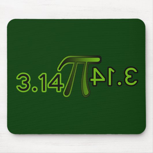 3.14 Rückwärts Zauber Pie Mousepad (Vorne)