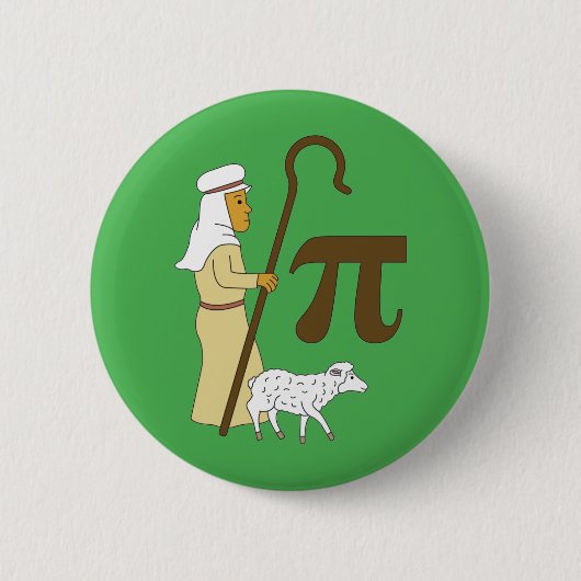 3.14 Shepherd's Pie Pi Pun Funny Math Joke Button (Vorderseite)
