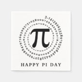 3.14 Spiral Number Happy Pi Day Serviette (Vorderseite)