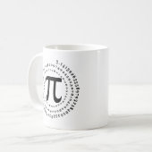 3.14 Spirale Number Math Science Pi Day Kaffeetasse (Vorderseite Links)