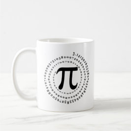3.14 Spirale Number Math Science Pi Day Kaffeetasse