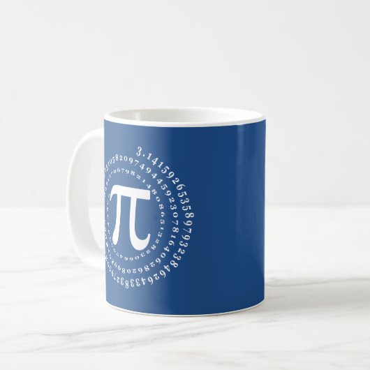 3.14 Spirale Number Pi Day Math Science Physics Kaffeetasse (Vorderseite Links)