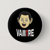 3.14 Vampire Pi Pun Funny Math Joke Button (Vorderseite)