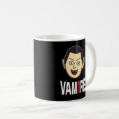 3.14 Vampire Pi Pun Funny Math Joke Kaffeetasse (VorderseiteRechts)