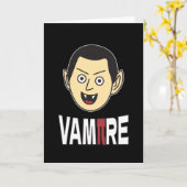3.14 Vampire Pi Pun Funny Math Joke Karte (Gelbe Blume)