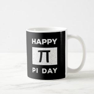 3.14 Vintager bekümmerter glücklicher Pi-Tag Kaffeetasse