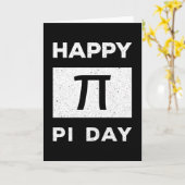 3.14 Vintager bekümmerter glücklicher Pi-Tag Karte (Gelbe Blume)