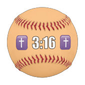 3:16 Jesus Christus Baseball (Vorderseite)