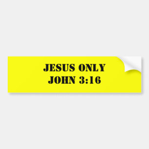 3:16 JESUSS ONLYJOHN AUTOAUFKLEBER