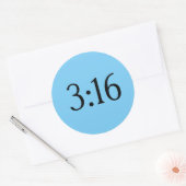 3:16 RUNDER AUFKLEBER (Umschlag)