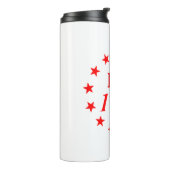3 % 1776 Sterne #USAPatriotGraphics ©WhiteTigerLLC Thermosbecher (Nach links gedreht)