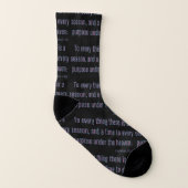 3:1 Bibelverse Duo All-Over-Print Socken (Links - Innen)