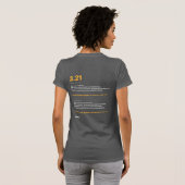 3.21 Abwärtssyndrom Bewusstsein T - Shirt Frauen T (Schwarz voll)