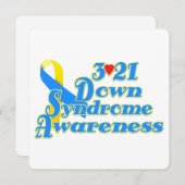 3-21 Einladung zum World Down Syndrome Day (Vorne/Hinten)