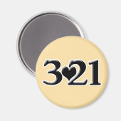 3-21 Welt-Down-Syndrom-Tag Magnet (Vorderseite/Rückseite)