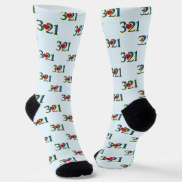 3-21 Welt-Down-Syndrom-Tag Socken