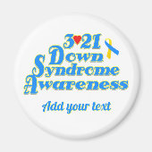 3-21 Welttag des Down-Syndroms Magnet (Vorne)