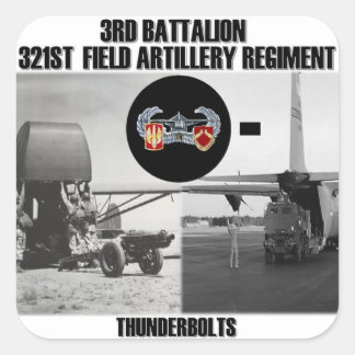 3-321 FAR Legacy-Aufkleber Quadratischer Aufkleber