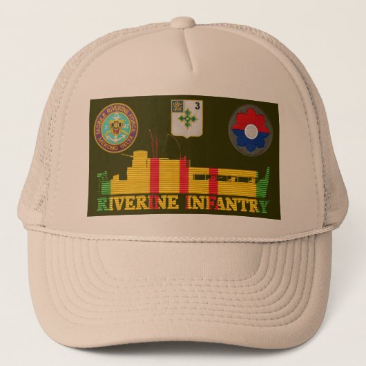 3/47th Inf. ATC-Tango-Boot u. Flecken-Hut Truckerkappe (Vorderseite)