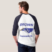 3/4 Hülsen-Hufeisenturnier-T-Shirt T-Shirt (Schwarz voll)