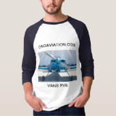 3/4 LängeRaglan mit Packwagen RV6 + Flughafen CNY3 T-Shirt (Vorderseite)