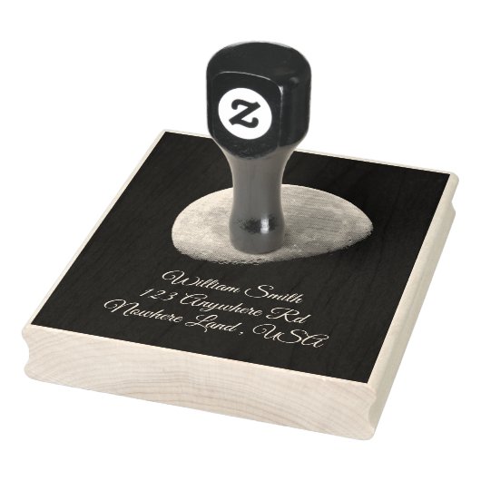 3/4 Mond Gummistempel (Stempel)