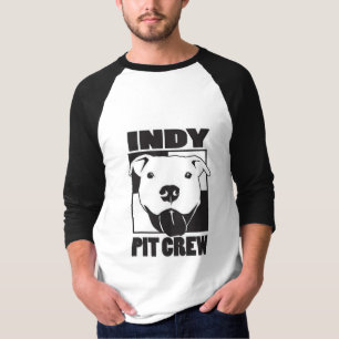 3/4 Raglan der Indy Gruben-Crew-Männer die Hülse T-Shirt