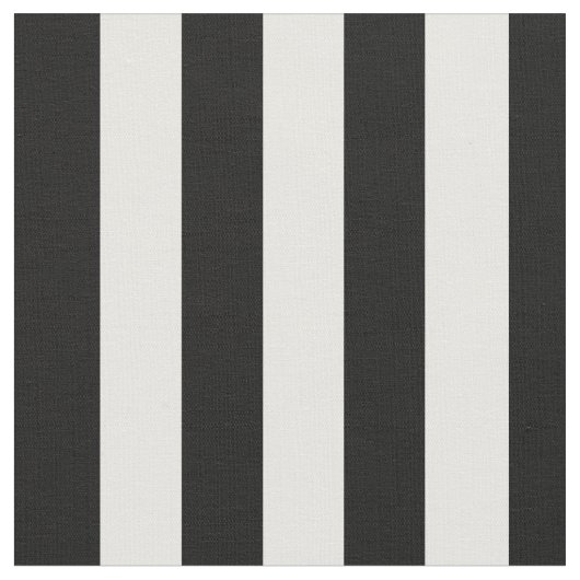 3/4" Schwarz-weiße Streifengewebe Stoff (Nahaufnahme)