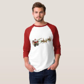 3/4 Sleeve T-Shirt - Wheelchair Santa (Vorne ganz)
