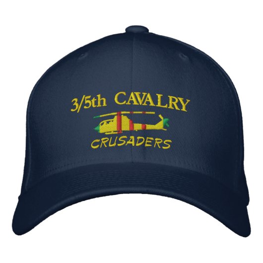 3/5. Cavalry AH-1G Cobra Hat Bestickte Baseballkappe (Vorderseite)