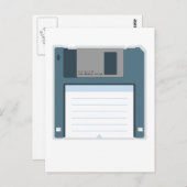 3.5 Diskette Postkarte (vor der Diskette) (Vorne/Hinten)