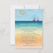 3,5" Ozean-Sand-Strand-Thema-Hochzeits-Einladung x Einladung (Vorderseite)