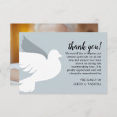 3.5 "x5" Beerdigung Dankeskarte (Vorne/Hinten)