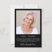 3.5 "x5" Beileid Beerdigung Gedächtnis DANK IHNEN Dankeskarte (Vorderseite)