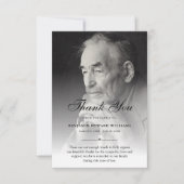 3.5 "x5" Danke für das Beileid zum Foto der Beerdi (Vorderseite)