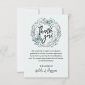 3.5 "x5" Schmetterlingsflora Beerdigung Dankeschön Dankeskarte (Vorderseite)